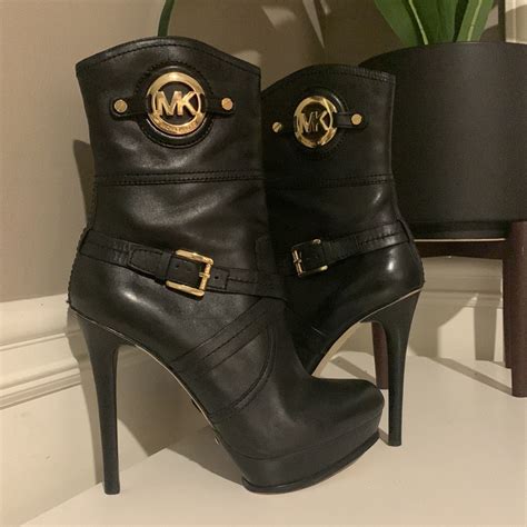 michael kors stockard boots black|Michael Kors kara bootie.